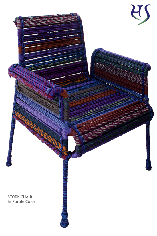 Stork Chair Purple Katran Collection by Sahil & Sarthak